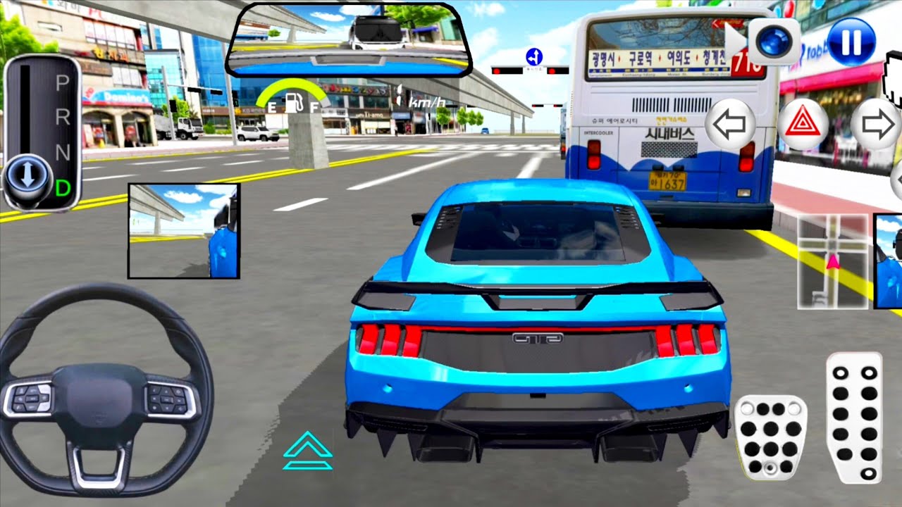 New Ford Mustang GT Car Modify || 3d Driving Class Gameplay #gameplay #cargame 