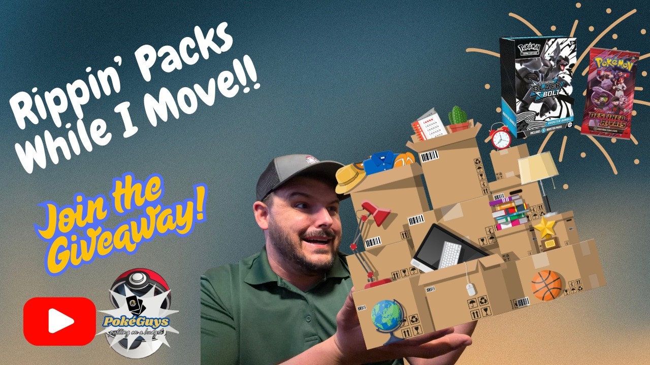 Ripping Packs while MOVING HOUSE! 📦 Black Bolt Booster Bundle