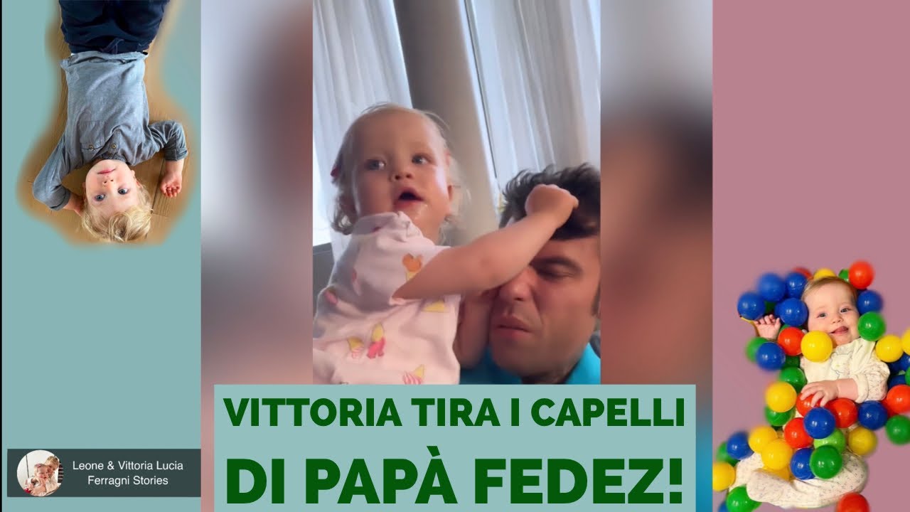 Vittoria e Leone si divertono a giocare con Rkomi l’amico del papà! Vitto tira i capelli a papà