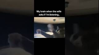information overload = ☠️ #wife #britishhumor #couples #headspin #life #overload #fyp #memes