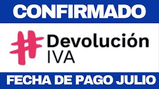 por fin FECHA DE PAGO DEVOLUCIÓN DE IVA