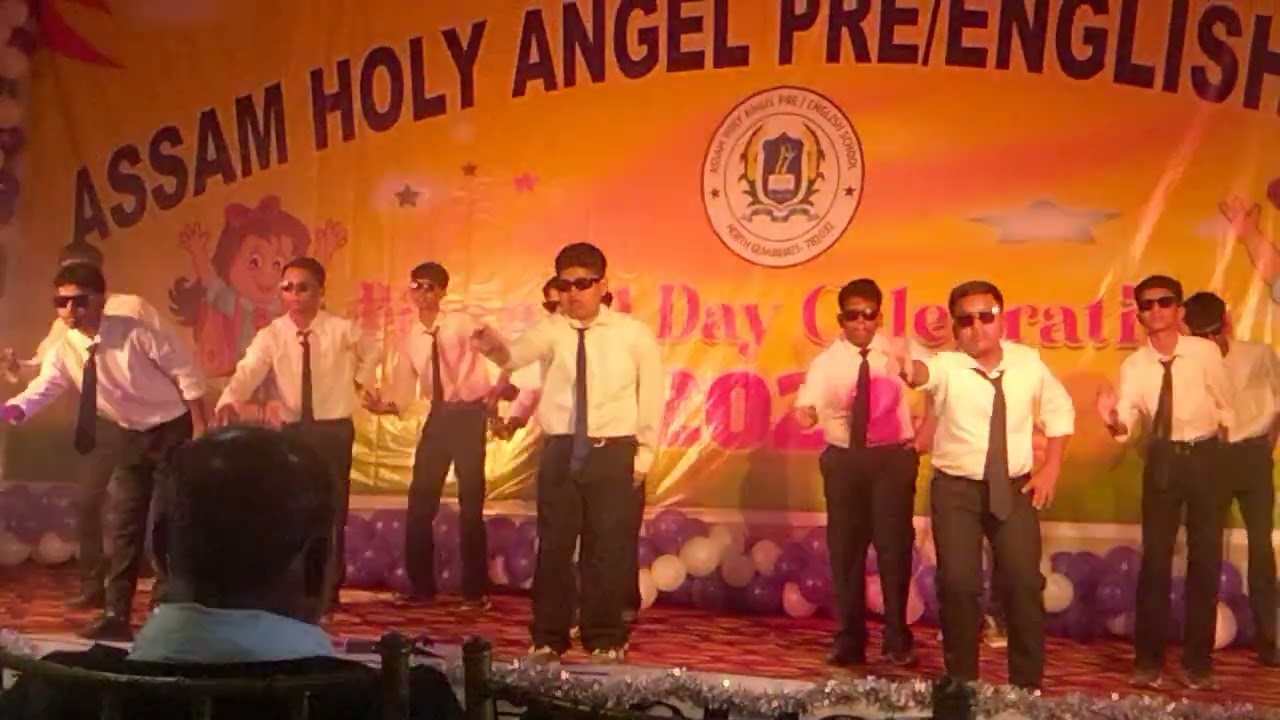 Lazy dance performance by Assam Holy Angel Pre/ English School students Choreographer - Saddique Sir