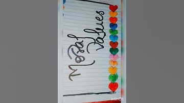 Moral Values | Decoration ideas | #shortsvideo #shorts #viral