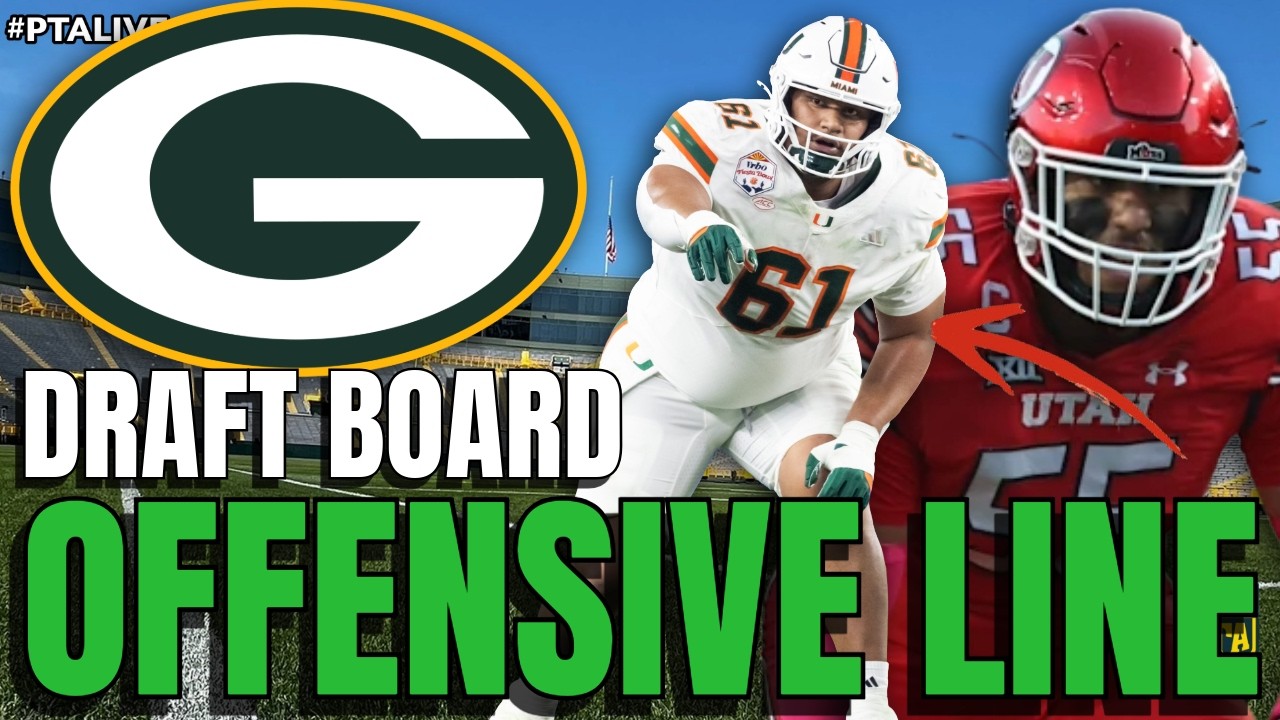 🔥🏈 Packers Draft Board SHAKEUP! Combine Flips OL Rankings?!