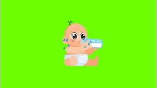 baby crying #green screen with fun#no copyright