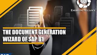 The Document Generation wizard of SAP Business One Wealth