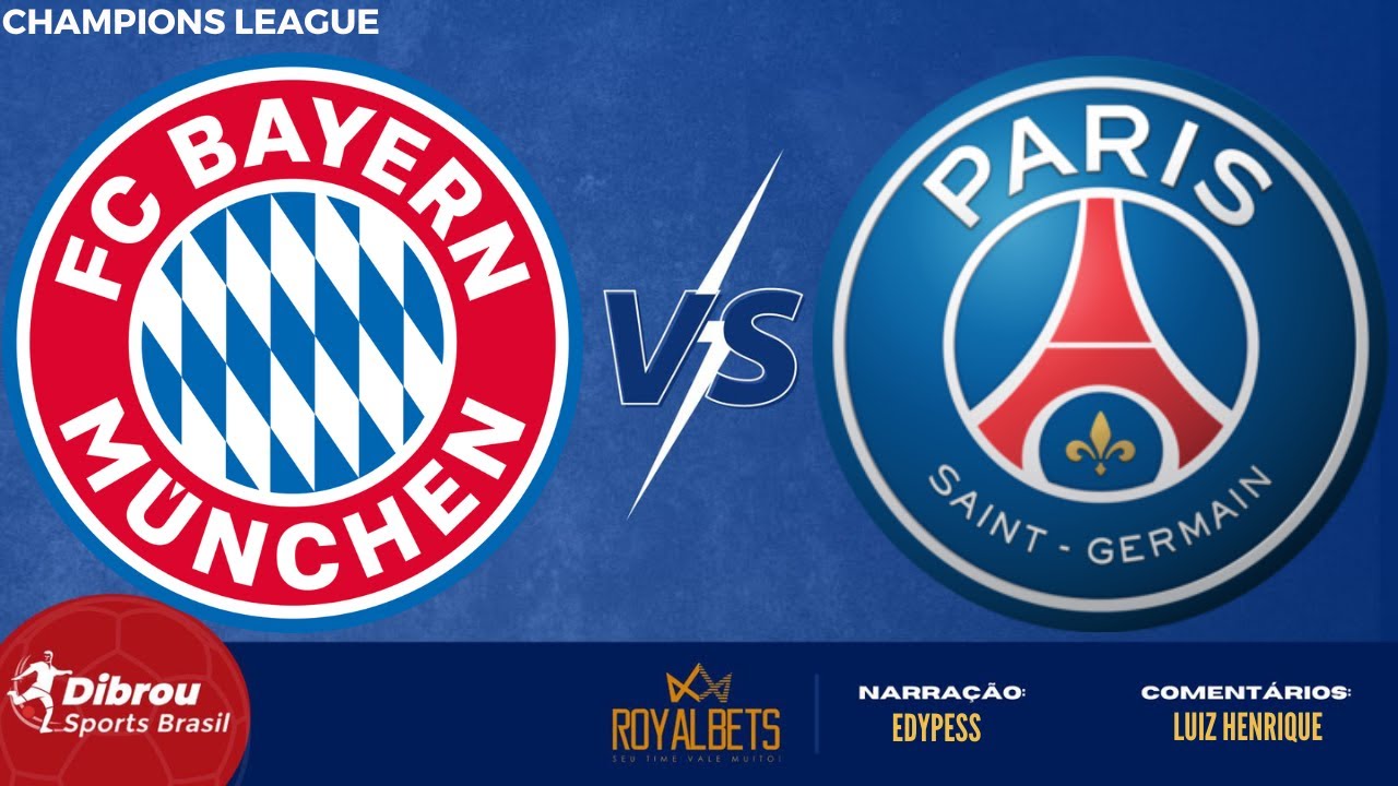 PSG x Bayern ao vivo: onde assistir ao jogo da Champions League