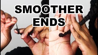 HOW TO GET YOUR COILY ENDS SMOOTH | HANGING BANTU KNOTS/COCOON CURLS | Bubs Bee
