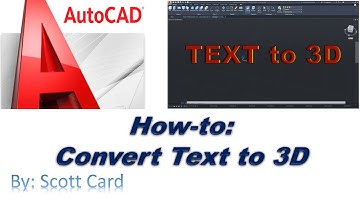 Easy Way to Create 3D TEXT in AutoCAD