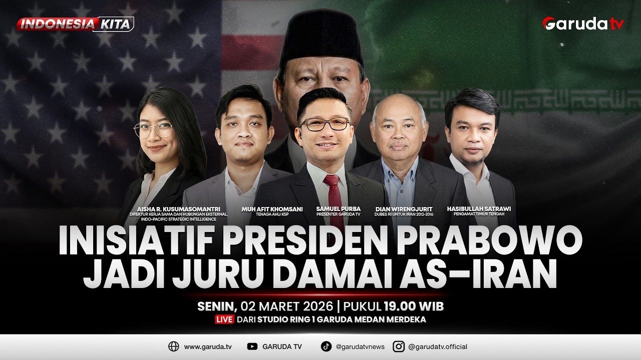 Inisiatif Presiden Prabowo Jadi Juru Damai AS–Iran  | INDONESIA KITA
