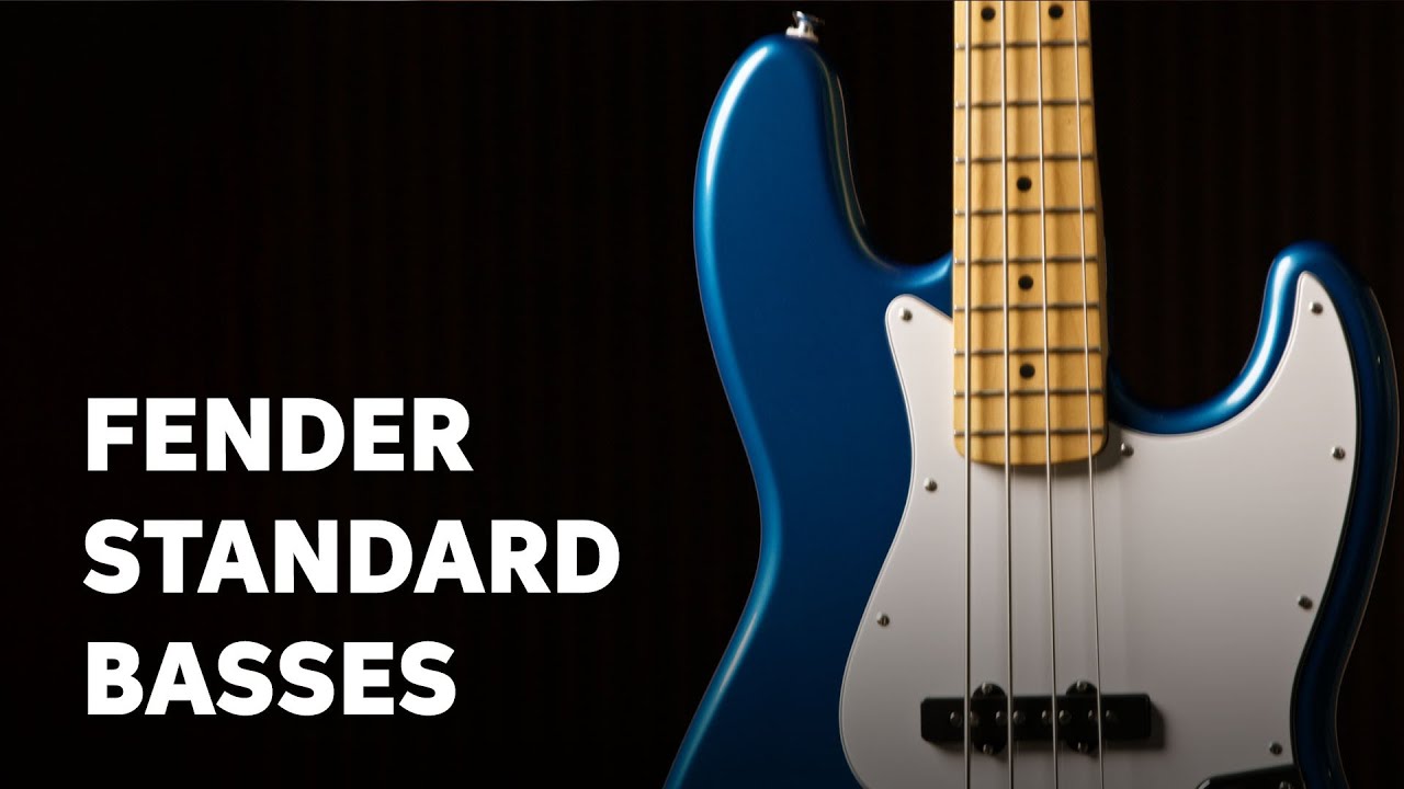Fender Standard Jazz Bass - Aqua Marine Metallic with Maple
