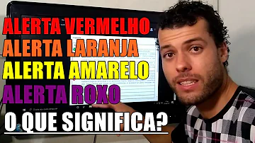 O que significa alerta laranja declínio de temperatura?