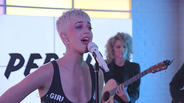 Katy Perry Performs an Acoustic Version of 'Chained to the Rhythm'