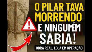 Descobrimos Uma Falha Grave Na Estrutura Recuperação De Pilar Em Loja Em Funcionamento