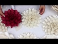 DIY Paper Dahlia Tutorial - My Wedding Backdrop Flowers