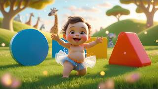 12 Baby’s Shape Safari Adventure 🦁🔺 | Learn Shapes & Animals for Kids | Fun Preschool Learning