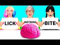 Bite, Lick or Nothing Challenge | Funny Food Challenges by BaRaFun
