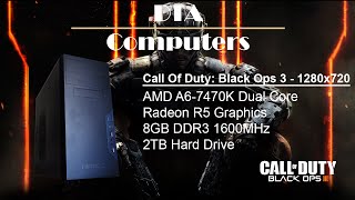 Call of Duty Black Ops 3 Gameplay on AMD A6 7470K APU Radeon R5 Graphics