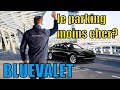 En tesla je teste le service de voiturier bluevalet