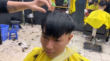 Hướng Dẫn cắt phần Top kiểu tóc Layer l Học BarBer Online