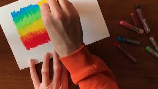 3rd Grade Printmaking with Oil Pastels