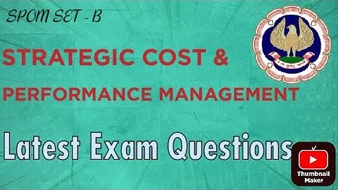 Spom Set -B latest exam questions || Must Watch || ICAI ||  passing guarantee 