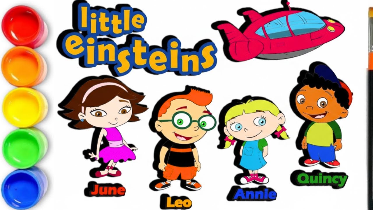 How to draw Little Einsteins | LITTLE EINSTEINS COLORING PAGES | Little ...