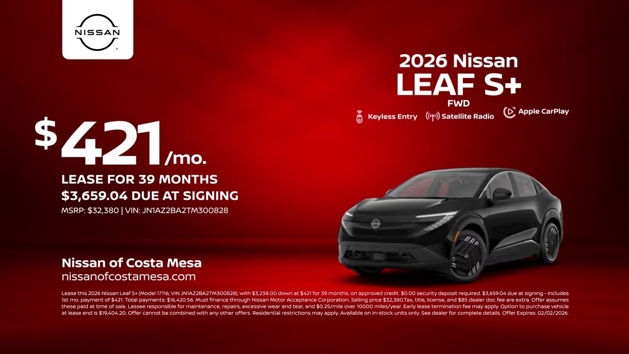 Nissan LEAF 01/21/2026 6791241