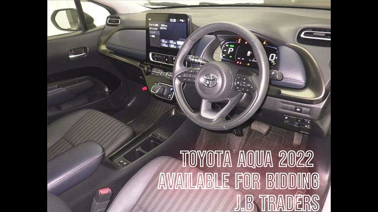 🚗 TOYOTA AQUA 2022 – White | Hybrid | 4WD Z | Toyota Safety Sense📍 JU Gifu  Auction Date: 30.08.2025