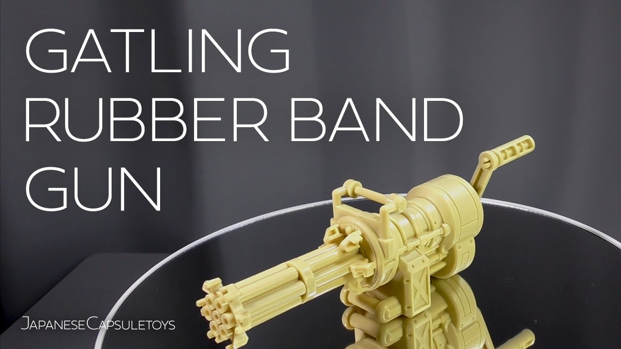 ガトリング・スコープマガジンタイプ GATLING GUN BB銃 GATLING RUBBER BAND GUN [Japanese CapsuleToy #203]ガトリング輪ゴム