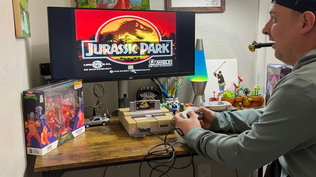 Retro Gaming is Just BETTER: A Night Playing Jurassic Park
