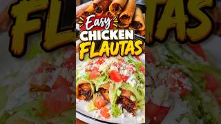 Crispy Chicken Flautas | Easy Rotisserie Chicken Flautas