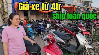 E.Phương lên xe giá rẻ từ 5tr5 Sirius Wave Future Ex135 Mô tô 125 có trao đổi xe cũ giá cao ship xa