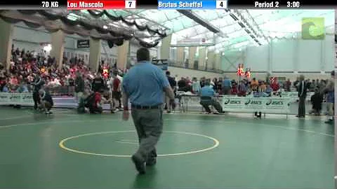 Mens Freestyle 70 KG Lou Mascola vs. Brutus Scheffel