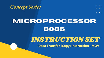 Microprocessor-8085 | Instruction Set | Data Transfer (Copy) Instruction - MOV