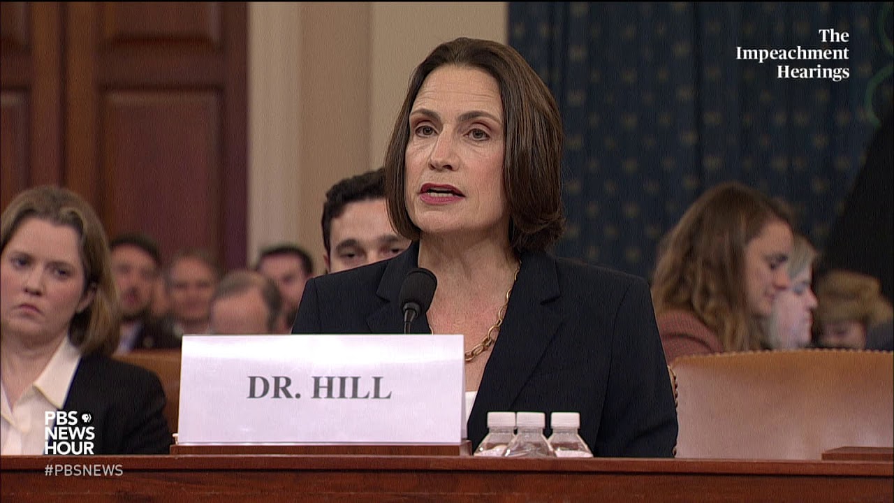 Watch Fiona Hill S Full Opening Statement Trump S First Impeachment Hearings Youtube
