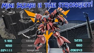 GBO2 Geara Doga Psycommu Test Type: Mini Sazabi is the strongest!