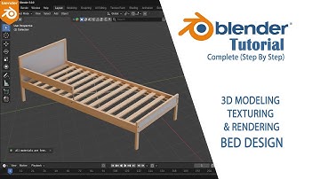 How to Model a Wooden Bed in Blender Full Complete Tutorial