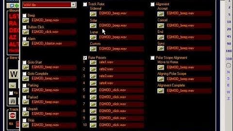 EQASCOM Assigning Sounds.