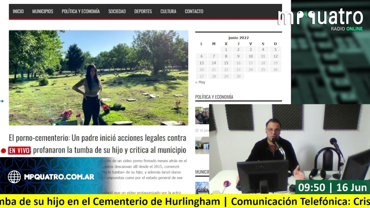 Filman video porno en el cementerio de Hurlingham El padre de Diego