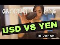 Usd vs yena grocery shopping experience in japan 2024
