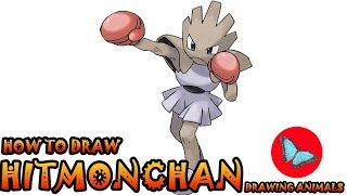 How To Draw Hitmonchan Pokemon Drawing Animals
