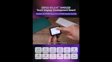 Waveshare ESP32-S3-Touch-AMOLED-2.41，ESP32_GUI board#waveshare #arduino #esp32 #esp32project