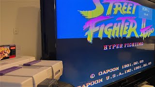 Snes Street Fighter Ii Turbo Flawless Power Up And Play Testing It Right Before Your Eyes