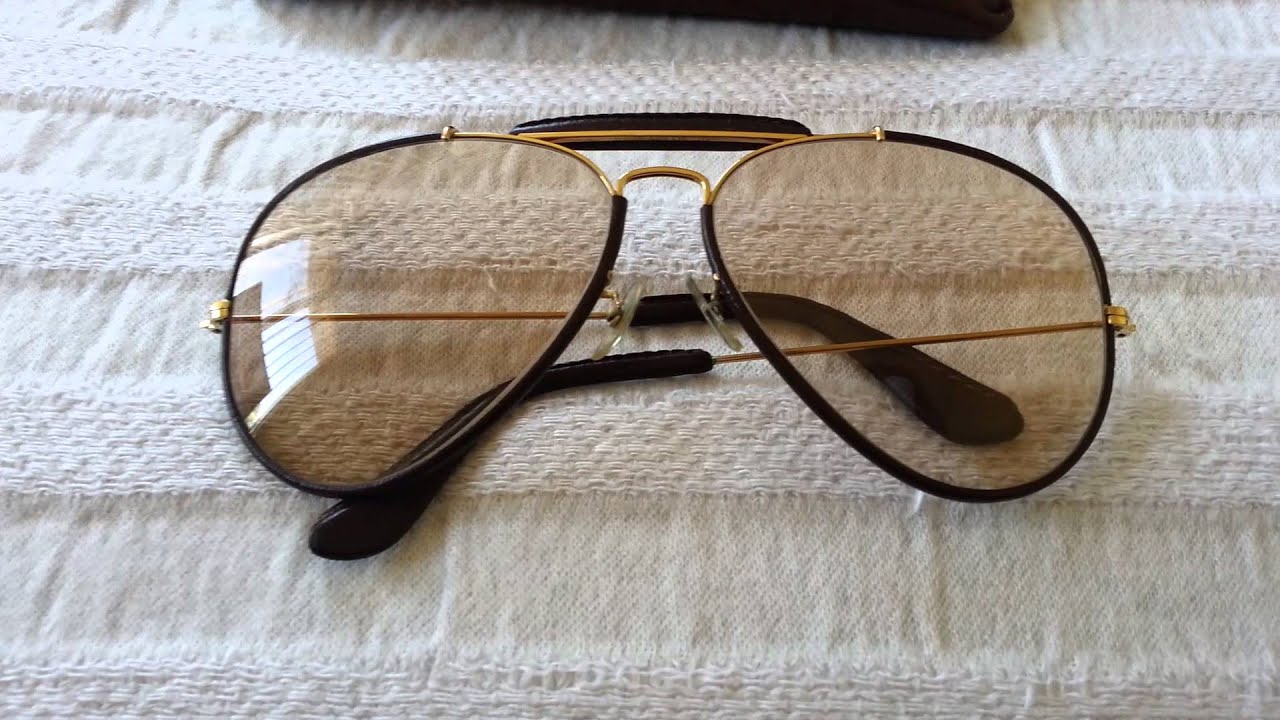 Vintage Ray Ban Leathers Sunglasses 