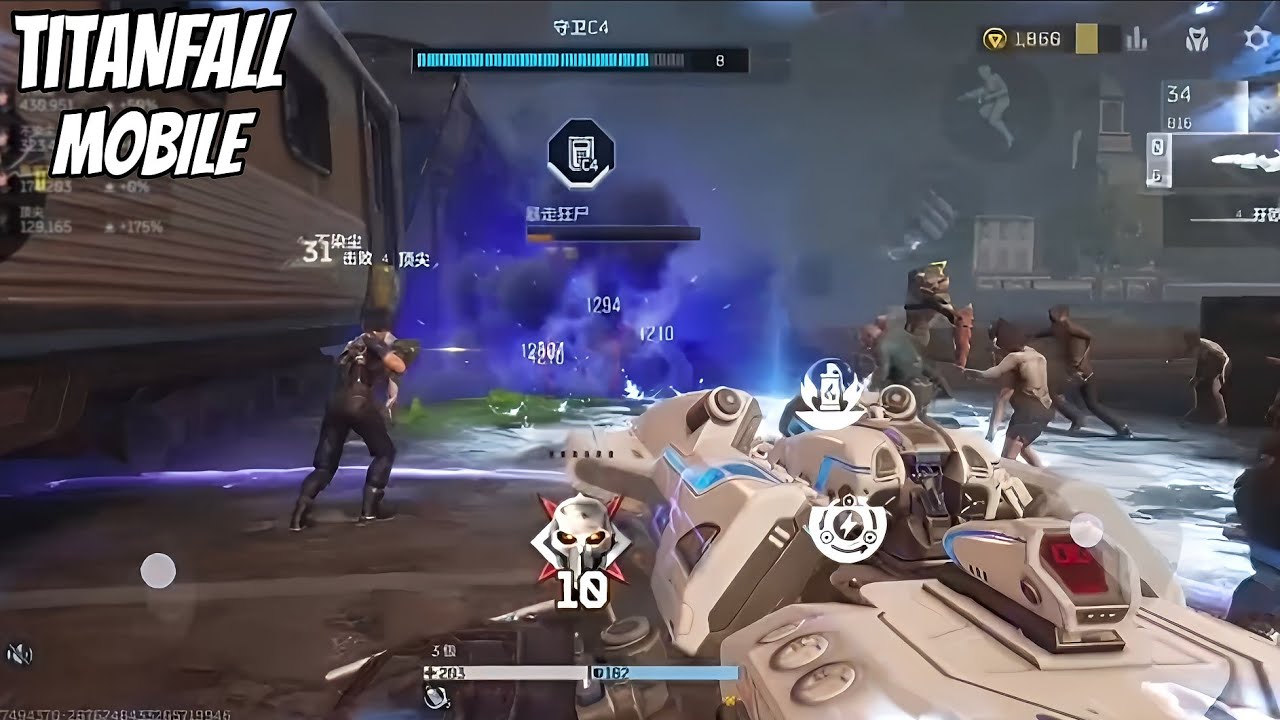 Titanfall mobile gameplay (Assault Fire: future)