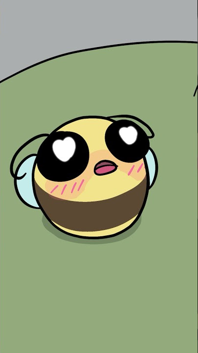Bees love violet blue flowers #animation #framebyframe #cute #bee
