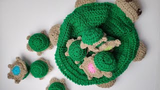 Memory Game Crochet Turtle No Sew amigurumi Step By Step. Best Present, Gift Crochet Idea. part 1 screenshot 2