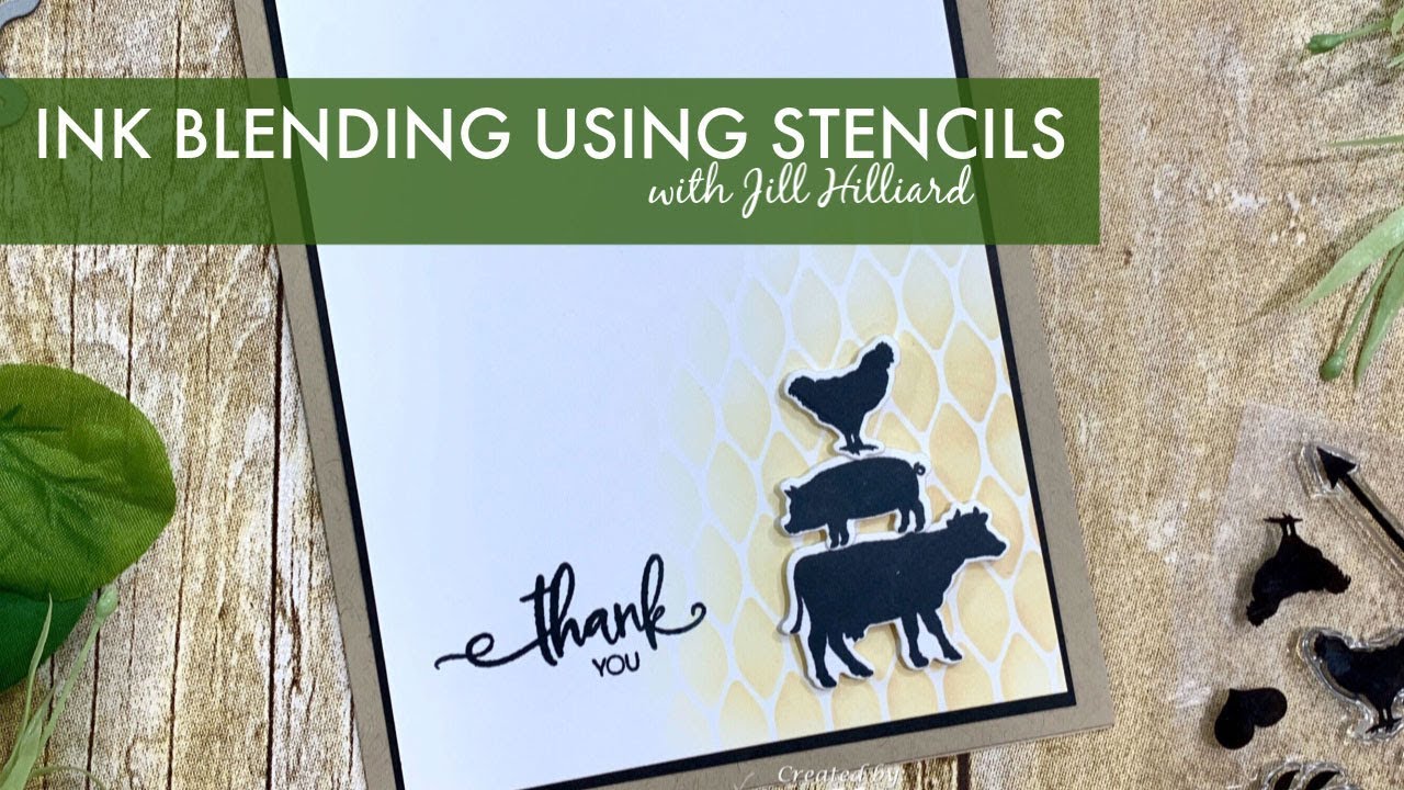 Ink Blending Using Stencils - YouTube
