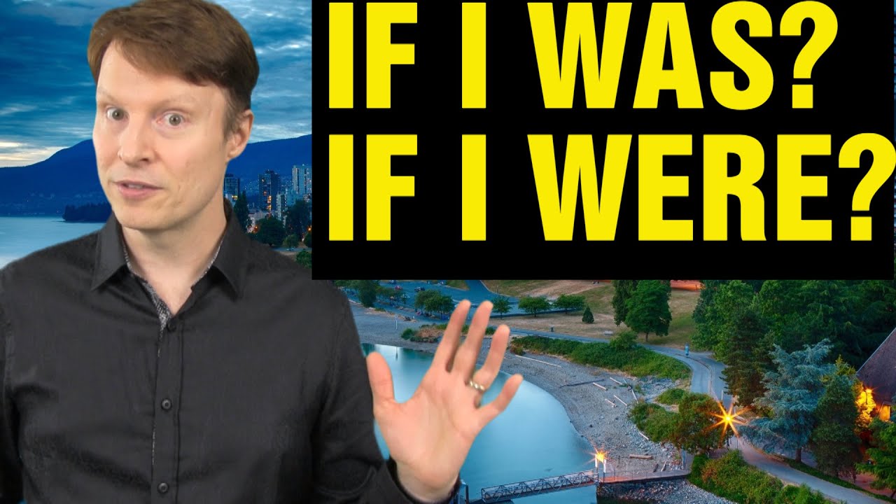 If I was? If I were? What's the difference? | Learn English Live 38 with Steve